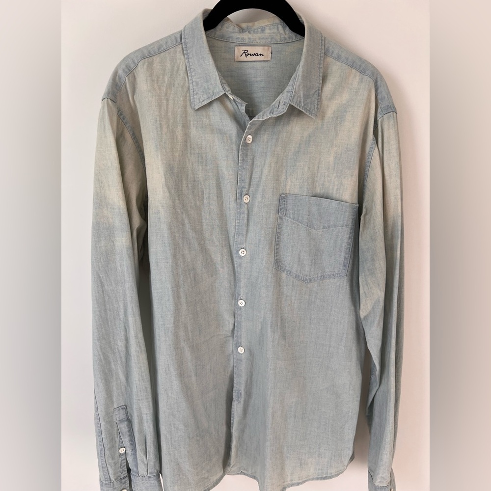ROWAN Light Blue Men's Denim Shirt